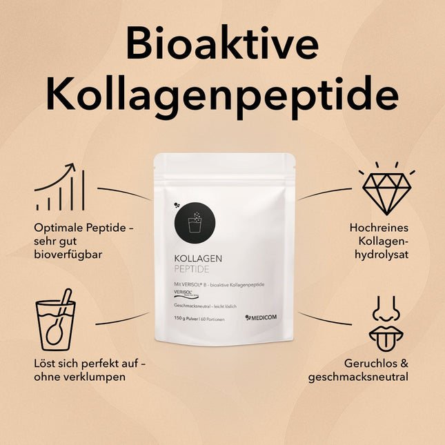 Kollagen Peptide mit Produktinformationen